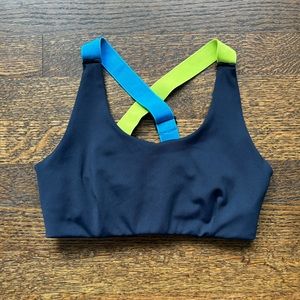Splits59 Light Support Sports Bra, Adjustable Straps. Navy. Size XS.